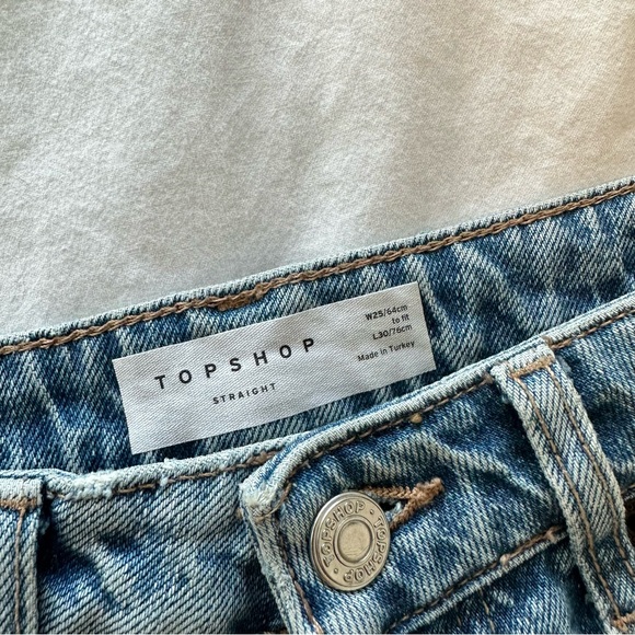 Topshop Straight Leg Jeans - Picture 2 of 4
